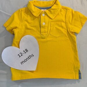Gymboree Yellow Polo Shirt Short Sleeves Classic Style